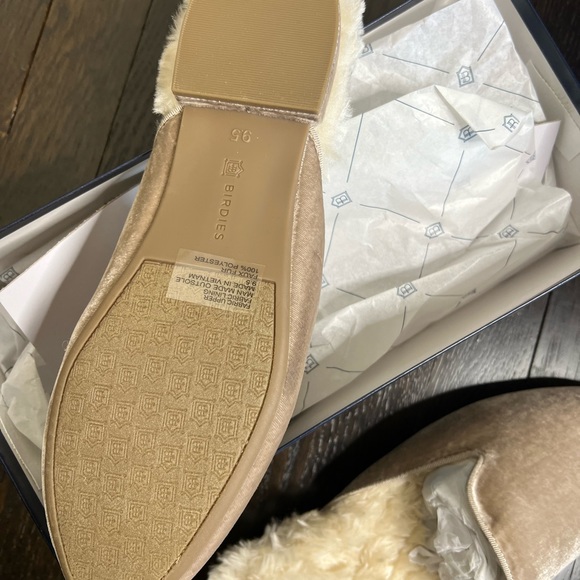 BIRDIES The Phoebe Cream Faux Fur Slide - Picture 3 of 10